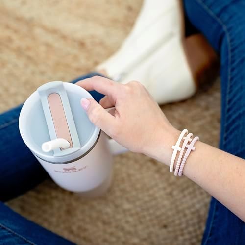 Ryan Rose Cross Silicone Bracelet for Women