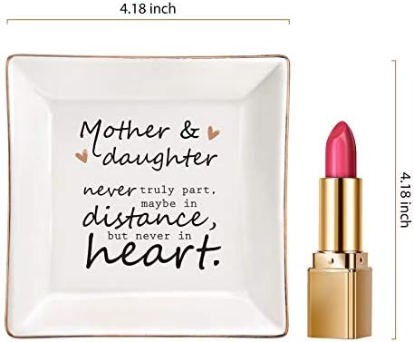 ELEGANTPARK Ceramic Jewelry Dish for Mother and Daughter