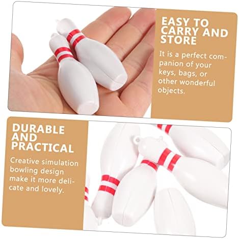 5 Sets 10 Pcs Bowling Keychain Pendants