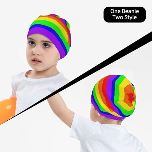 Gay Rainbow Boys Knitted Beanie Cap Hat Skull Cap
