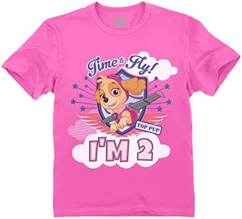 Tstars Paw Patrol Skye 2nd Birthday Tee for Girls 1