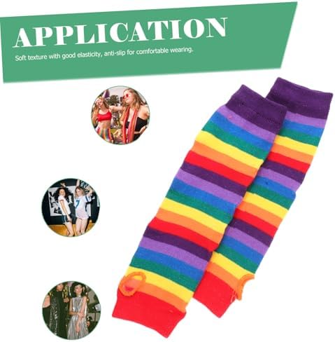 Rainbow Arm Warmers for Women Girls Boys