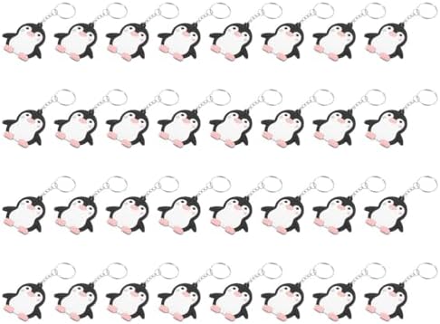 LUOZZY 40pcs Penguin Keychains Winter Party Favors for Kids and Adults