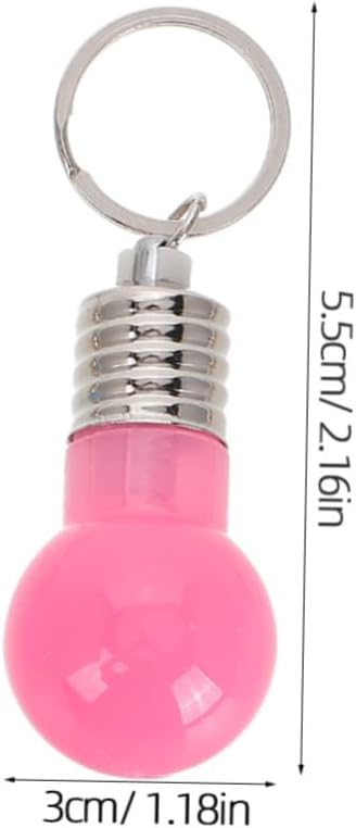 KESYOO 21Pcs Colorful Mini LED Bulb Keychains