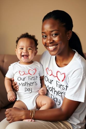 Tstars First Mothers Day Mommy and Me Bodysuit Set