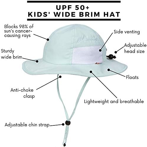 SwimZip Wide Brim Sun Hat for Kids with UPF 50 Protection 1