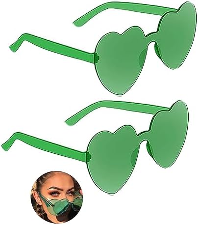 ASAHEL Heart Sunglasses for Women and Girls Halloween Party Favor
