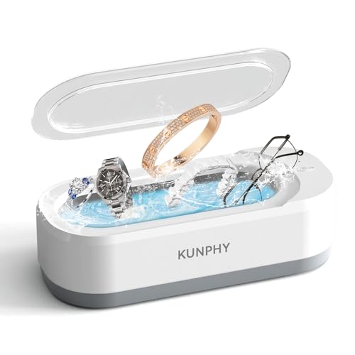 KUNPHY Ultrasonic Jewelry Cleaner 12oz 46KHz