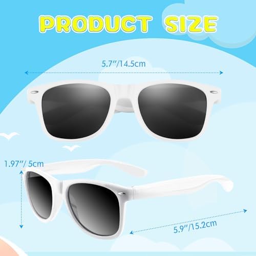 ASTARON 12 Pack Neon Party Sunglasses Bulk