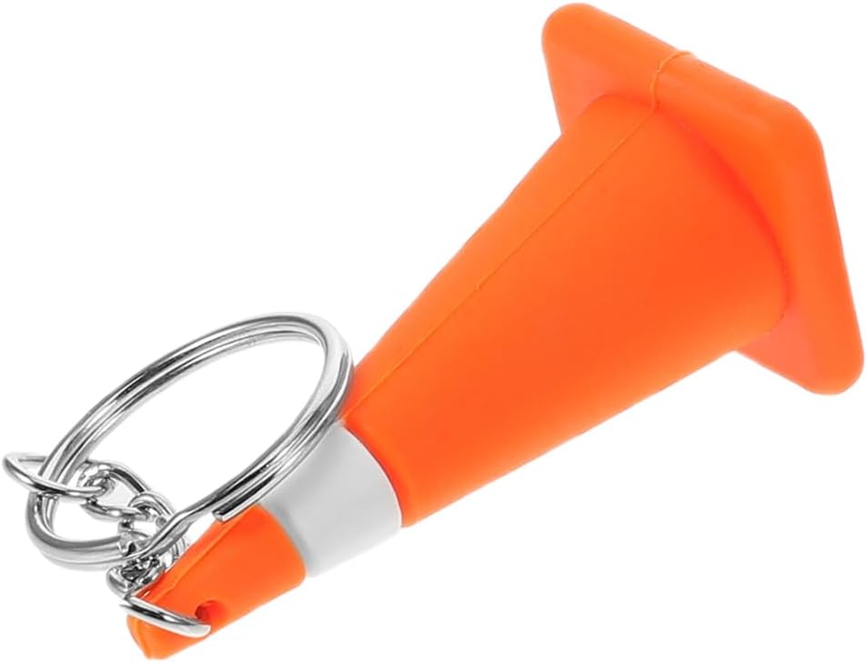 LOGOFUN 6pcs Mini Traffic Cone Keychains for Girls Schoolbag Accessories