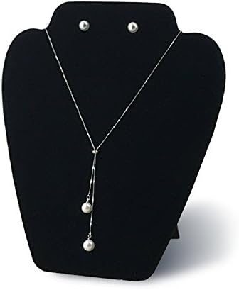 6 Piece Black Velvet Necklace Display Stand