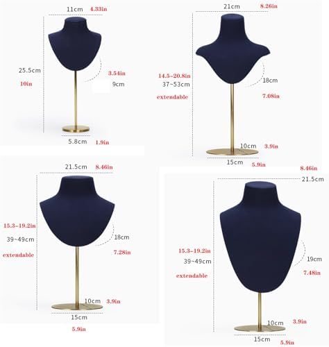 Jewelry Rack with Metal Base and Adjustable Height