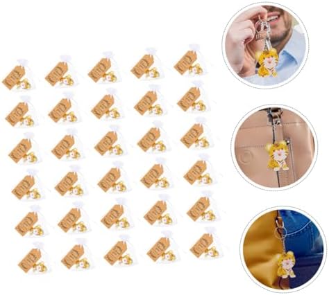 30 Sets Cartoon Tiger Keychains for Bags and Luggage
