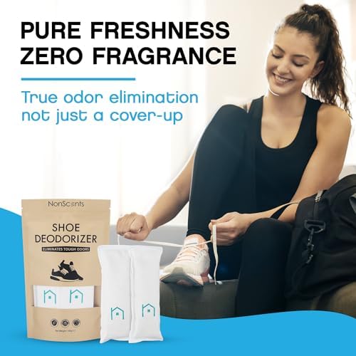 NonScents Shoe Deodorizer 2-Pack Odor Eliminator
