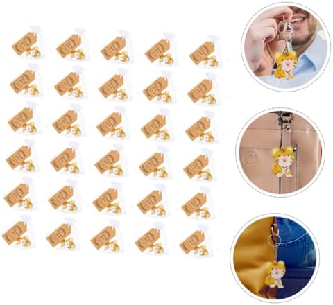 30 Sets Adorable Tiger Keychains for Bags and Key Rings