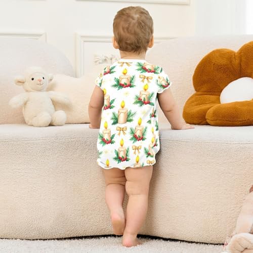 Emelivor Christmas Berries Bodysuit for Baby Girl 3M