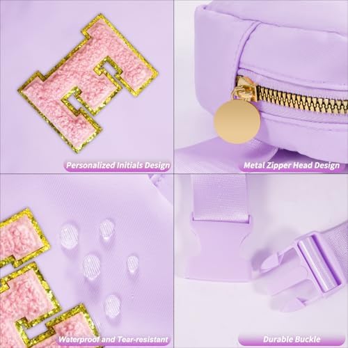 Uygafly Cute Initials Fanny Pack for Kids 4-8