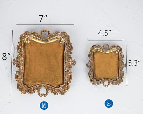 Funly mee Small Antique Gold Jewelry Tray