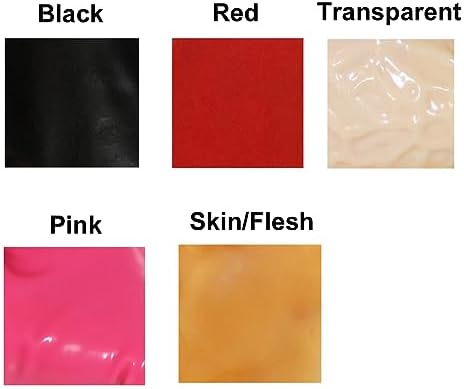 EXLATEX Rubber Secrets Short Latex Mixed Toes Wrist Gloves