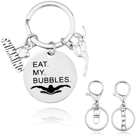 Funny Swimming Keychain for Men and Women