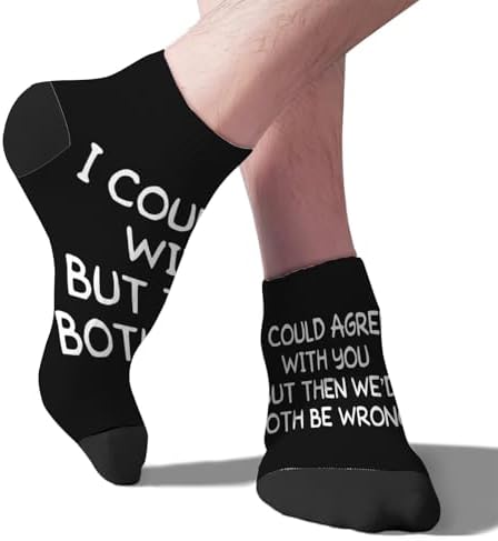Id Agree With You But Then Wed Both Be Wrong Socks
