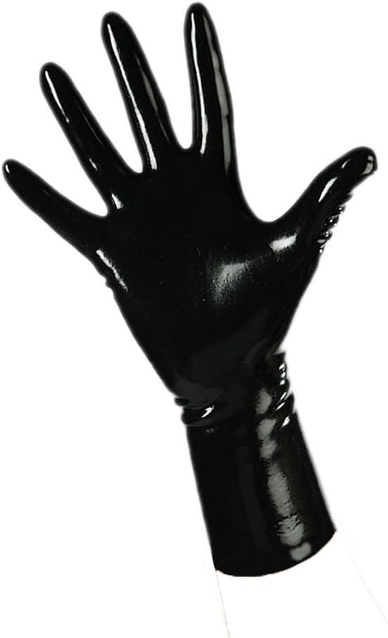 EXLATEX Rubber Secrets Short Latex Mixed Toes Wrist Gloves