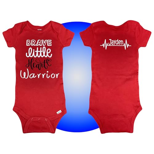 Baby Heart Surgery Onesies - Personalized - 100 Cotton