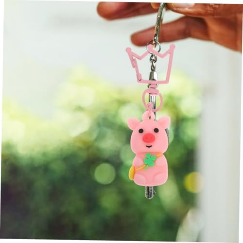20pcs Cute Animal Keychains with Four Leaf Lucky Pendant
