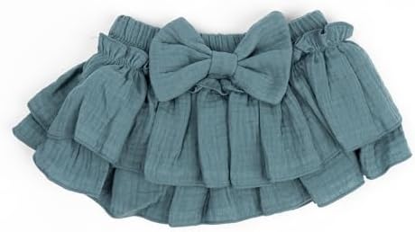 HOOLCHEAN Baby Girls Cotton Ruffle Skirt with Shorts