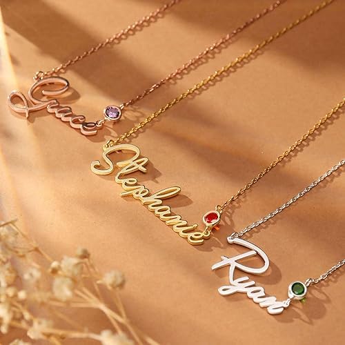Custom Name Necklace Personalized 925 Sterling Silver