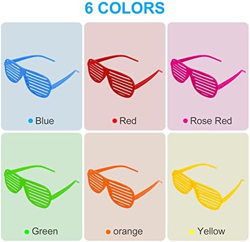 Neon Color Shutter Shades Kids Funny Party Glasses