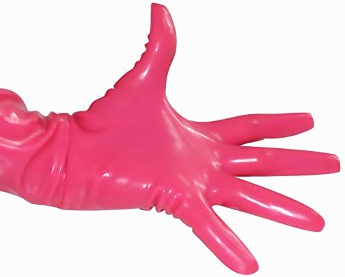 EXLATEX Rubber Secrets Short Latex Mixed Toes Wrist Gloves
