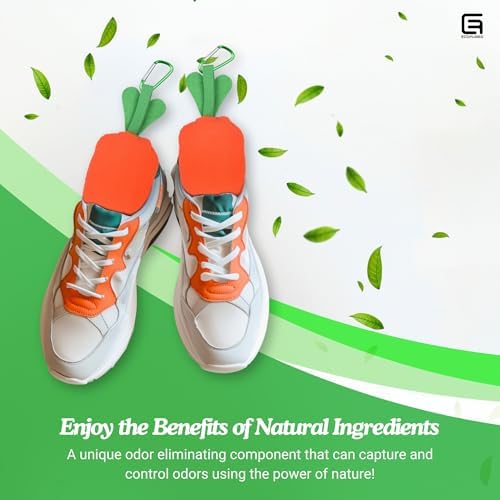 Carrotsoles 2 Pack Shoe Deodorizer with Bamboo Charcoal and Lavender