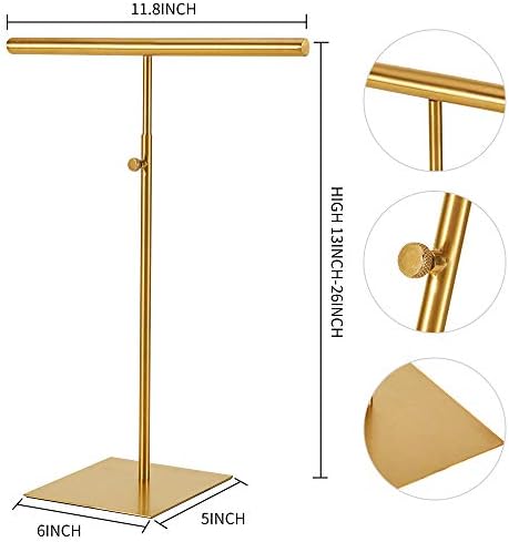Stainless Steel Jewelry Tower Stand 2Pcs Adjustable Height for Necklaces and Bracelets