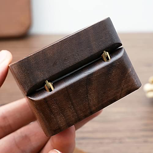 molchagar We Do Wooden Wedding Ring Box for 2 Rings