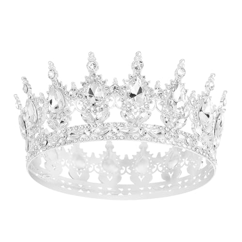 Queen Crown Rhinestone Wedding Headpiece for Women