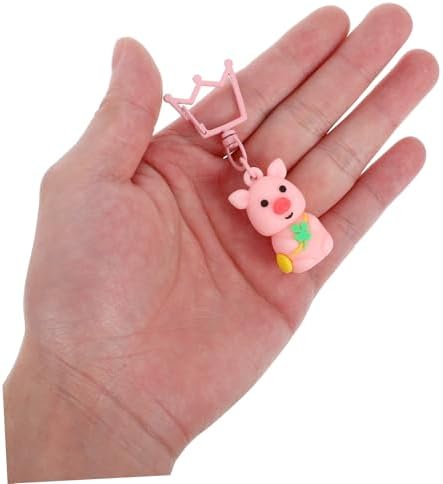 Mobestech 20pcs Cute Pig Keychains for St Patricks Day Party Favors