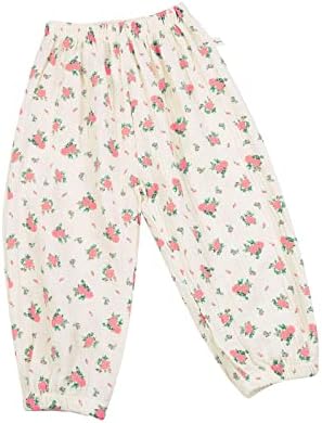 Toddler Baby Cute Cartoon Love Print Summer Comfortable Cotton Linen Trousers