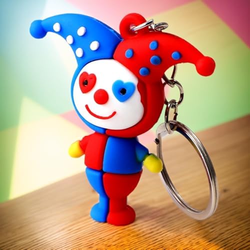 Jarbins 12Pcs Funny Clown Keychain Set