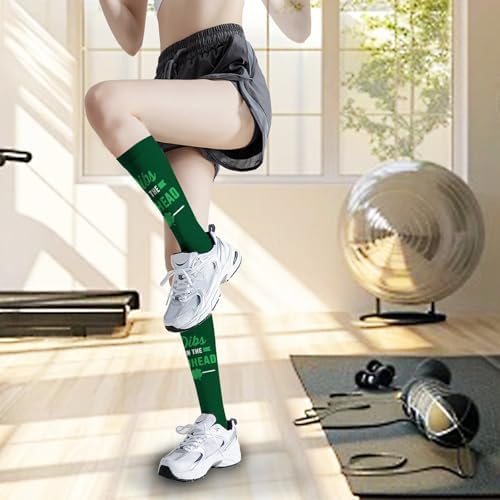 Irish St Patricks Day Shamrocks Pattern Socks for Boys