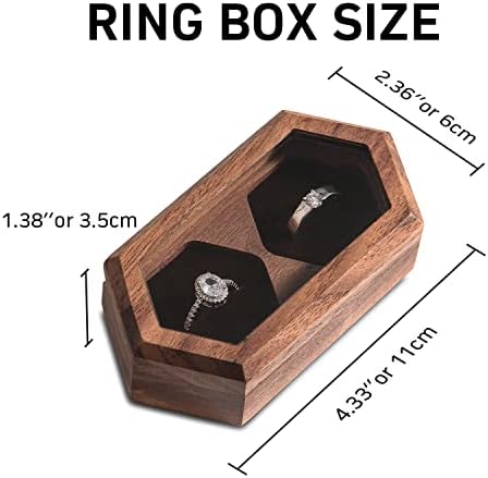Wislist Double Ring Box for Wedding Ceremony