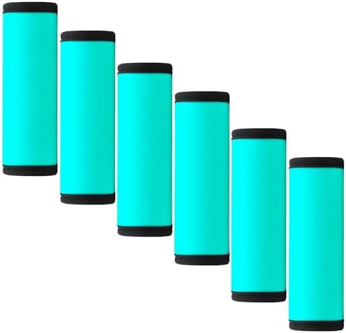 BAGSWEET Luggage Handle Wrap 6 Pack - Aqua