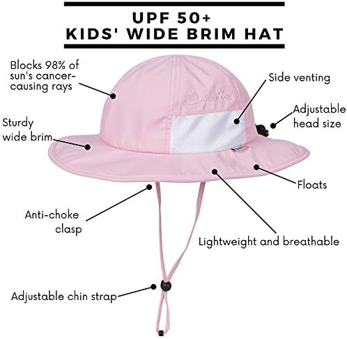 SwimZip Wide Brim Sun Hat UPF 50 Plus for Kids