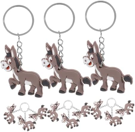 20pcs Donkey Keychain Pendant Cute Charm for Bag
