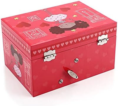Musical Jewelry Box for Kids with Spinning Princess