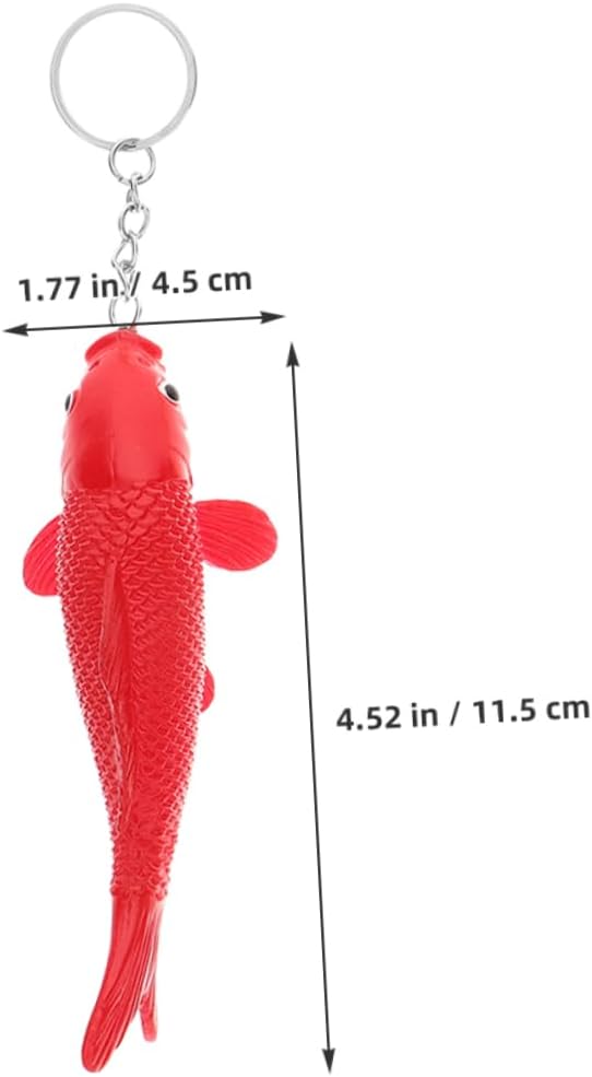 8Pcs Adorable Koi Fish Keychains for School Bags and Backpacks