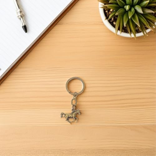 LUOZZY 20 Pcs Horse Year Keychain Set Metal