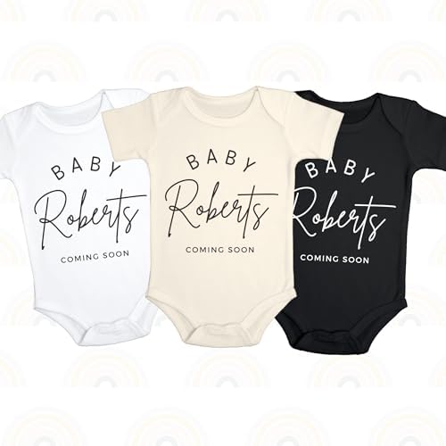 Custom Baby Pregnancy Announcement Bodysuit 1
