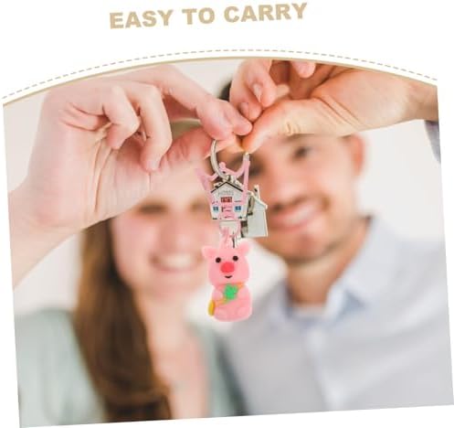 20pcs Cute Animal Keychains with Four Leaf Lucky Pendant