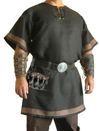 Medieval Witch Potion Belt Pouches Handmade Faux Leather